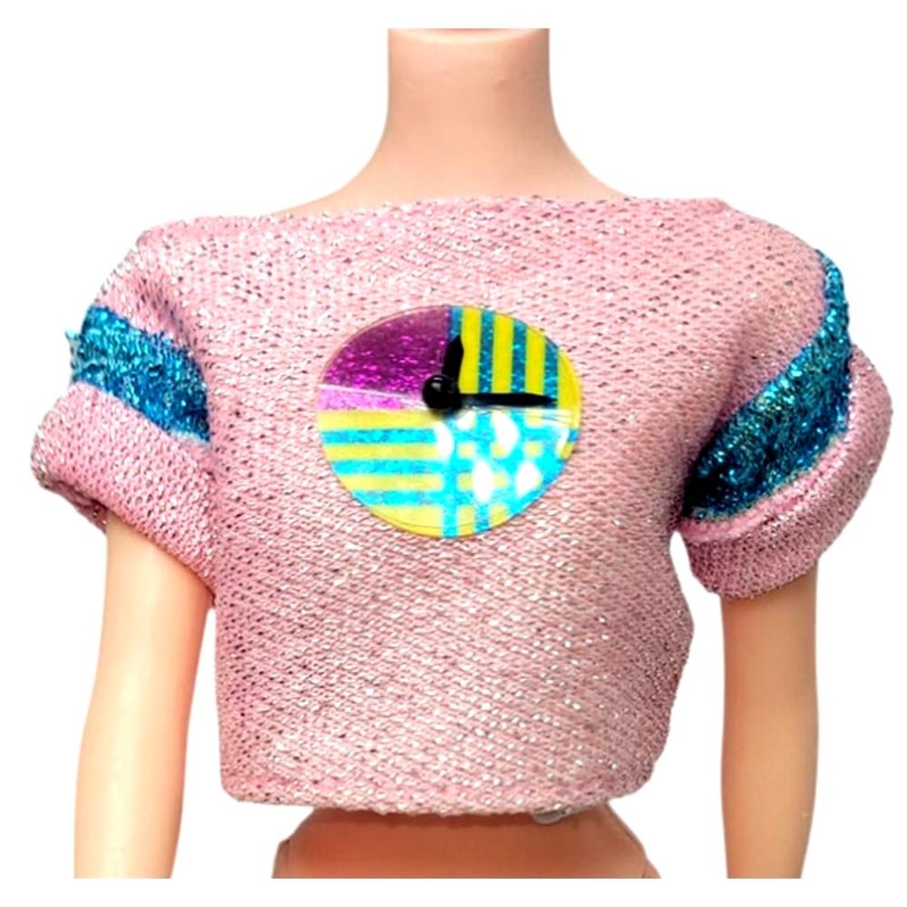 1986 Vintage Fun Time Barbie Doll Top #1738